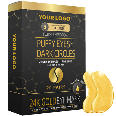 সূক্ষ্ম রেখা এবং wrinkles হ্রাস জন্য হাইড্রেটিং গোল্ড চোখ মাস্ক পেশাদারী QC টিম