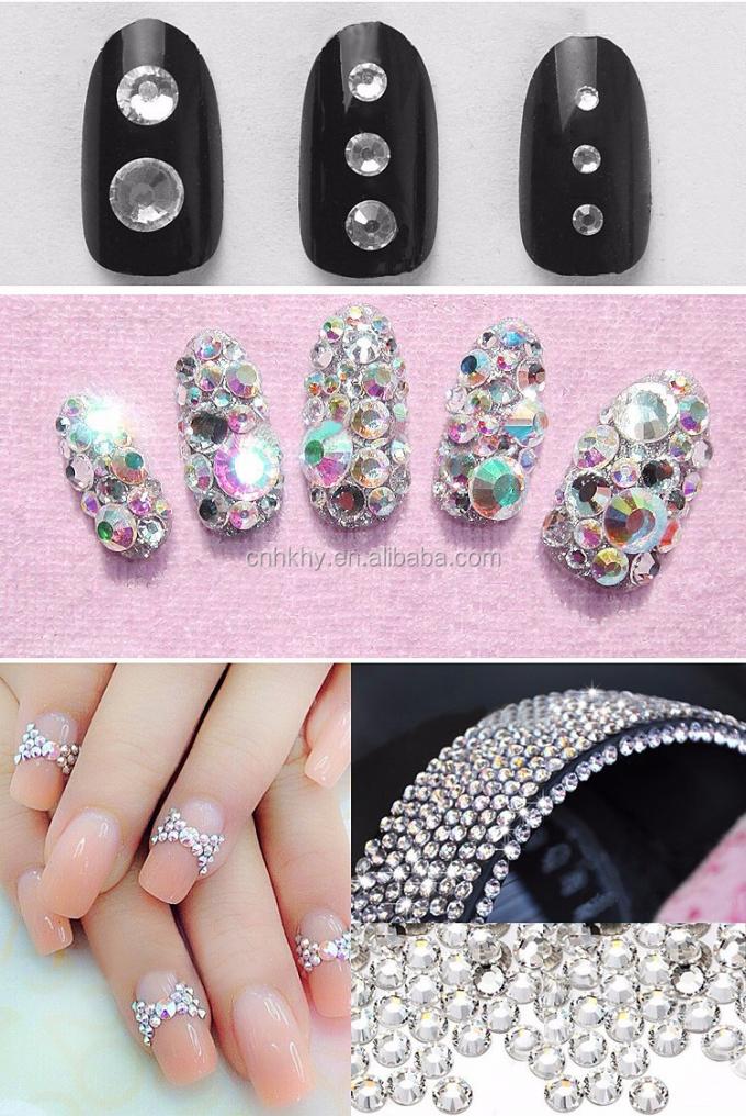 পেরেক Rhinestones L01 ফ্ল্যাট ব্যাক ফোন সজ্জা ম্যানিকিউর টুল জন্য 3D গ্লিটার পাথর 45g 4